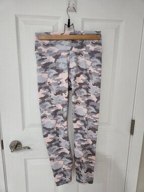 Pink Camo Fabletics Leggings - Medium